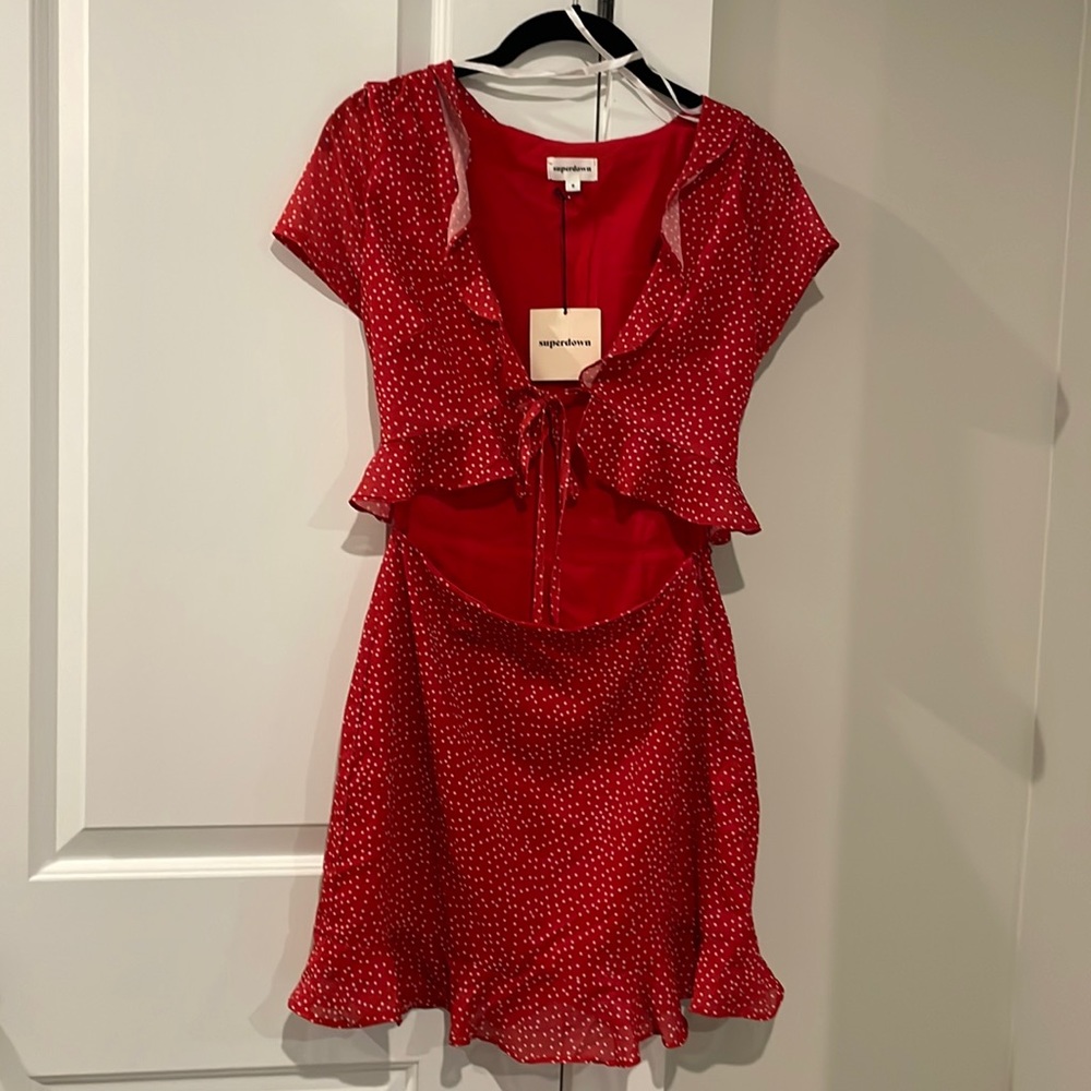 Superdown dress in red